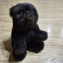 Folkmanis Folktails Toy Black Bear Full Body Hand Puppet Vintage Plush Animal Teacher Learning Play 11"