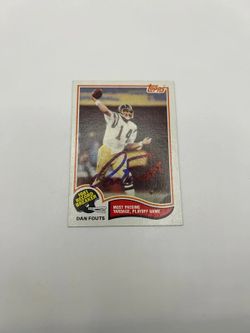 Dan Fouts 1982 Topps Signed