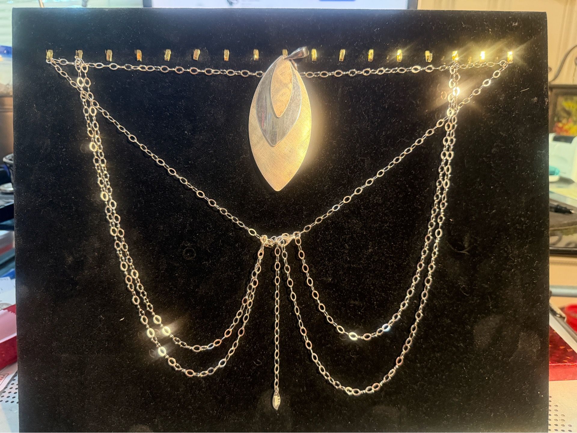 PAOLA VALENTINI ITALY 925 Sterling Silver Necklace