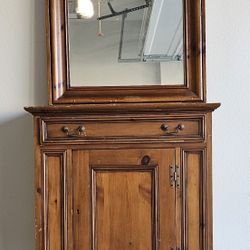 Cabinet With Hanging Mirror