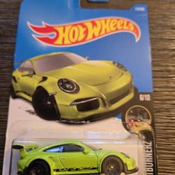 Hot Wheels Lime Green Porsche 911 GT3 RS
