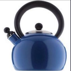 (Unopened) Copco Bella Enamel-on-Steel Blue 2qt Tea Kettle
