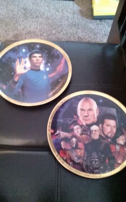 STAR TREK PLATES FROM DANBURY MINT