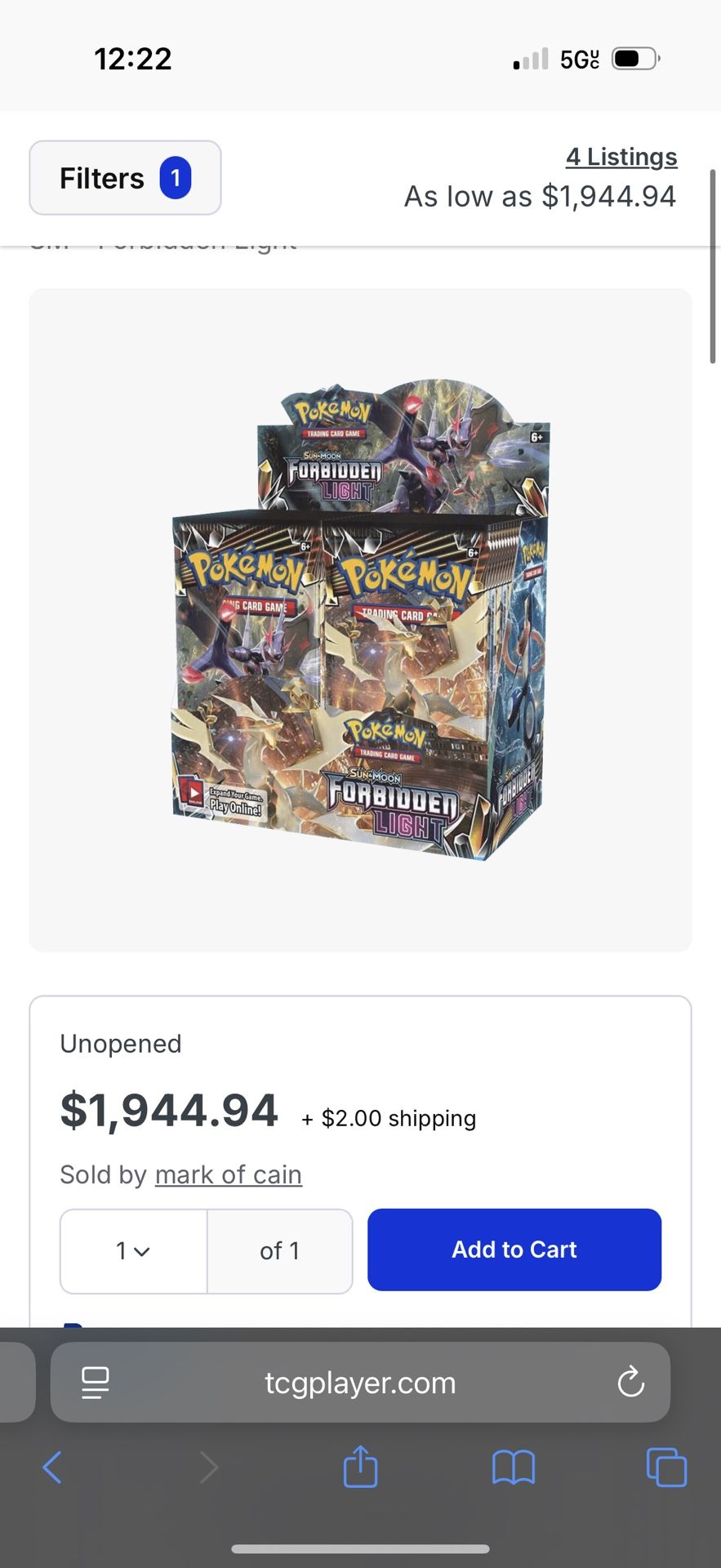 Forbidden Light Booster Box
