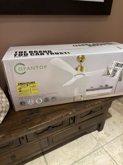 Ceiling Fan. New In Box. White 