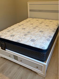 Full sizemattress pillow top 12”.   New mattress in a plastic sealed