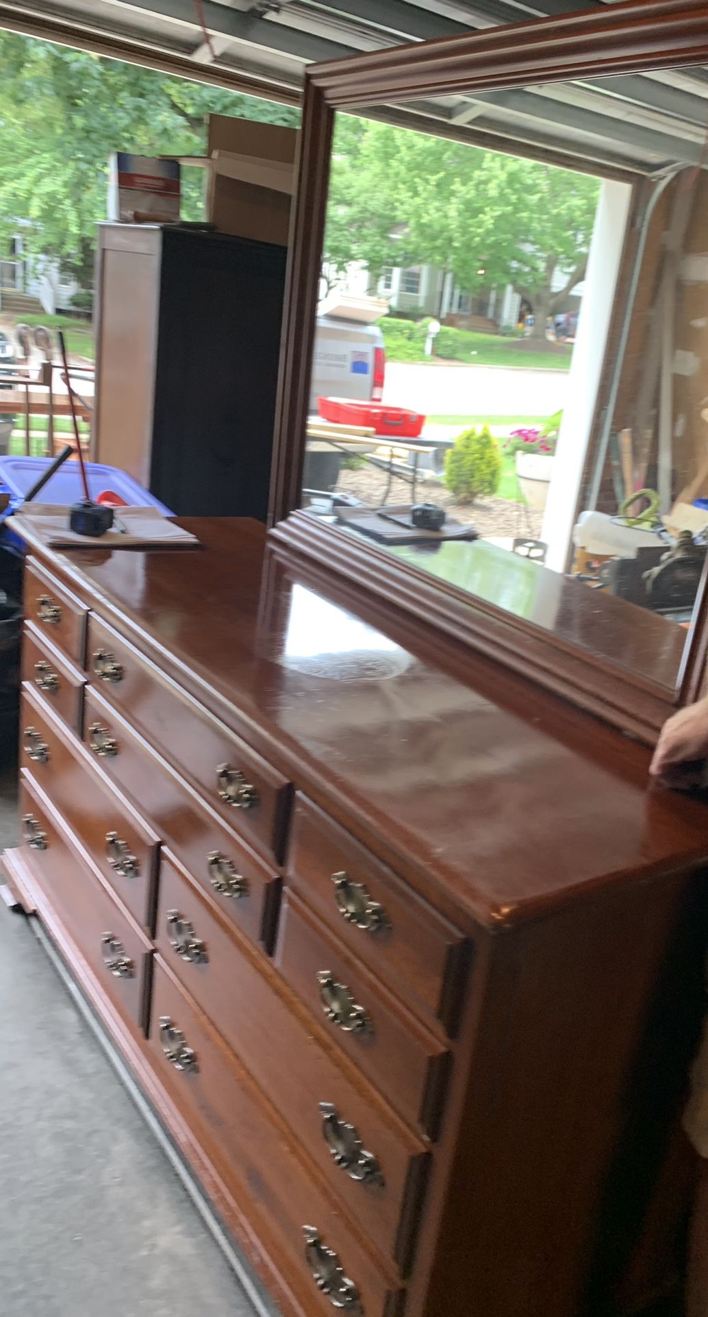 Taylor Jamestown Solid Cherry Dresser With Mirror