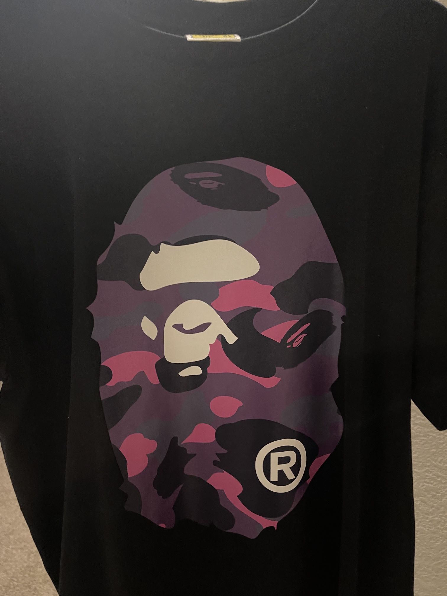 Double Sided Purple Ape BAPE LA Shirt