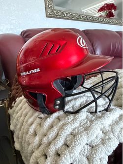 Rawlings Baseball Batting Helmet with Face Guard size 6.5- 7.5