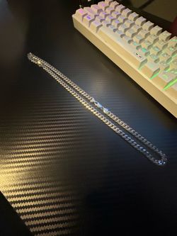 Silver rope necklace