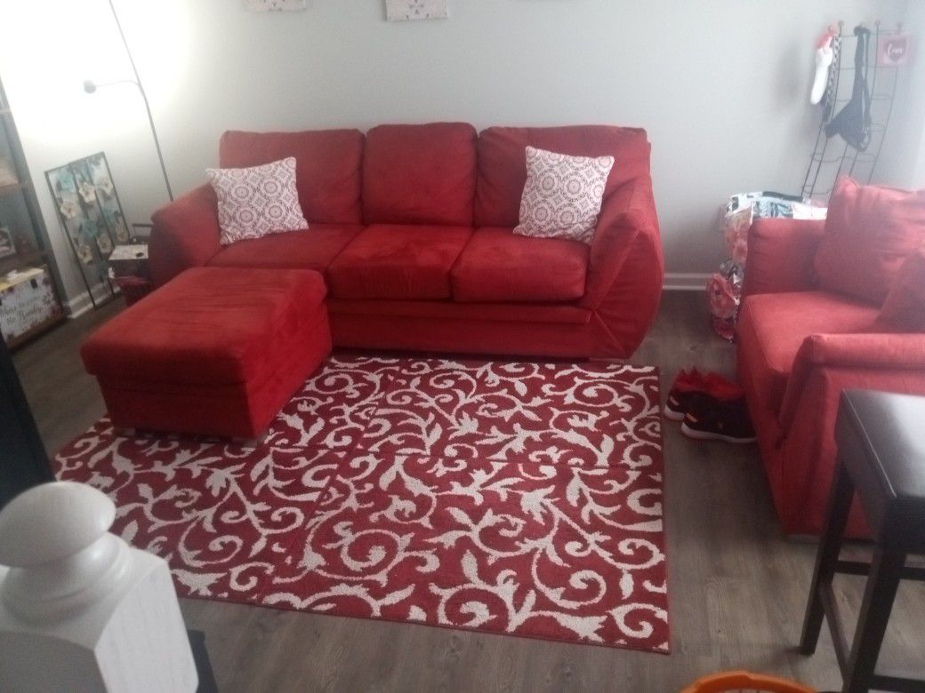 Red Furniture Set