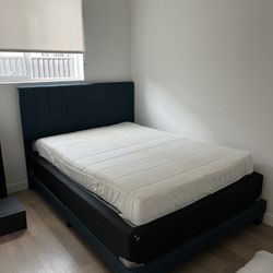 Bed Frame + Queen Mattress