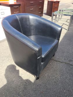 Faux Leather Chair