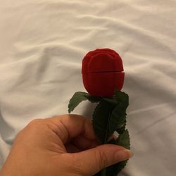 Red Rose Flower 🌹 Ring Case 