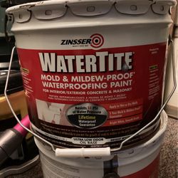 Zinnser Water Tight Sealer Paint Two 3 Gallon Buckets 