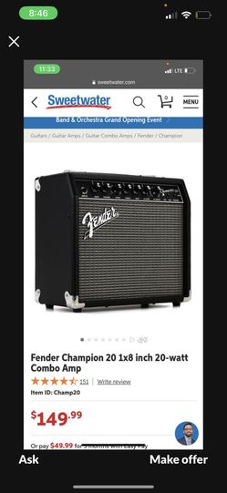 Fender Champion 20 120v 