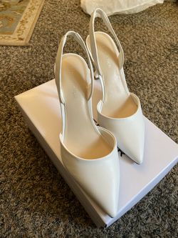 White Marc Fisher Heels Size 7