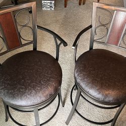 At home Swivel Wide Barstools 