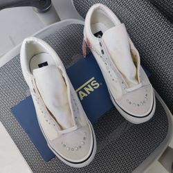 Vans Slip-On Sneakers with Pearl Embellishments