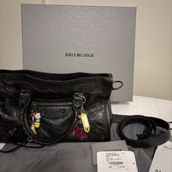 Balenciaga small city bag with charms