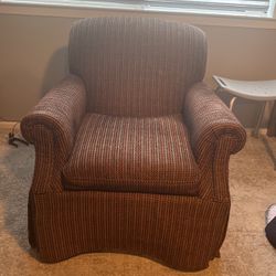 Upholstered swivel chair