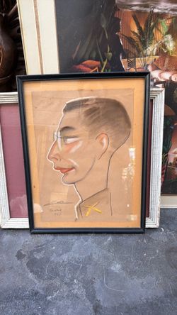mid Century 1946 portrait signed