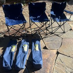 Dodger Blue Greatland  Outdoor Folding Chairs 