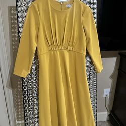 Yellow Calvin Klein Dress