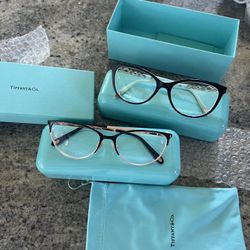 Two Authentic Preowned Tiffany And Co Prescription Glasses 