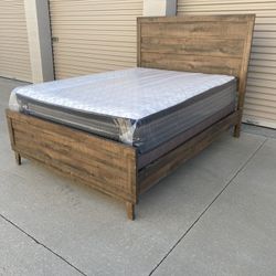 Queen Bed Frame With Mattress