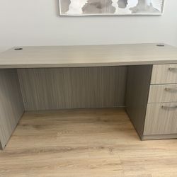 Modern 3-Piece Office Furniture Set – Desk, Lateral File Cabinet & Tall Bookshelf