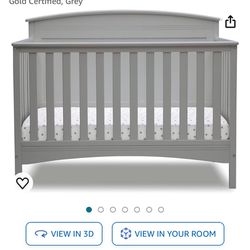 Baby Cute Crib With Mattress Like New 