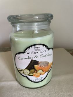 Large Glass Jar Willow Lane Candle