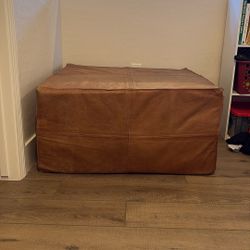 Leather Ottoman