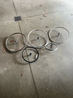 Bikes wheels (26” 24” 20”, 16)