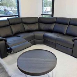 Brand New Power Black Sectional In Box- Shop Now Pay Later 
