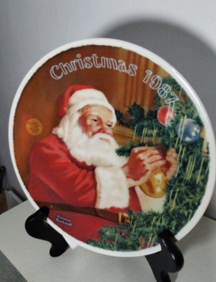 1987 LIMITED EDITION PORCELAIN CHRISTMAS PLATE 8"