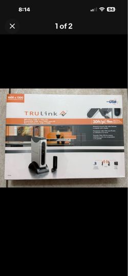 Brand New Sealed Rare Trulink Wireless USB to VGA+3.5mm Audio Kit