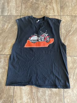 Vintage Biker Cut Sleeve Tee 