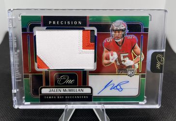 2024 Panini One Jalen McMillan Precision Rookie Patch Auto RC Green /40
