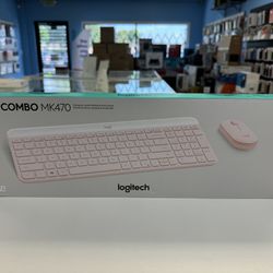 Logitech MK470 Slim Wireless Keyboard and Mouse Combo Rose New Sealed 