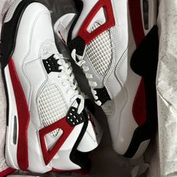 Jordan 4 Retro Red& White
