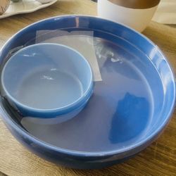 Serving chips and dip Bowl set -new!