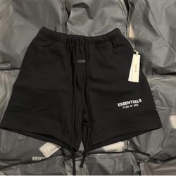 Essentials Jet Black Shorts