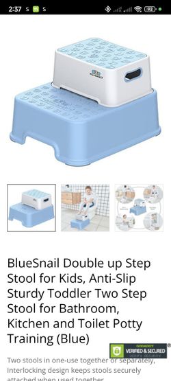 Blue Snail Double Up Step Stool For Kids