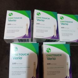 ONETOUCH Verio Test Strips 100 Per Box Brand New Sealed