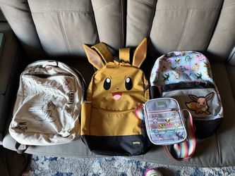 Pokémon and Disney Backpacks
