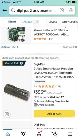 2 - Axis Precision Digital level-Brand new