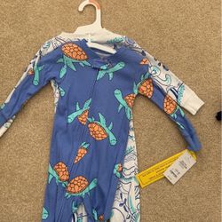 NEW Carter’s 12 Month Baby Pajamas, Zip Up Pajamas, Footed Pajama, Sea Animal Pajamas, 