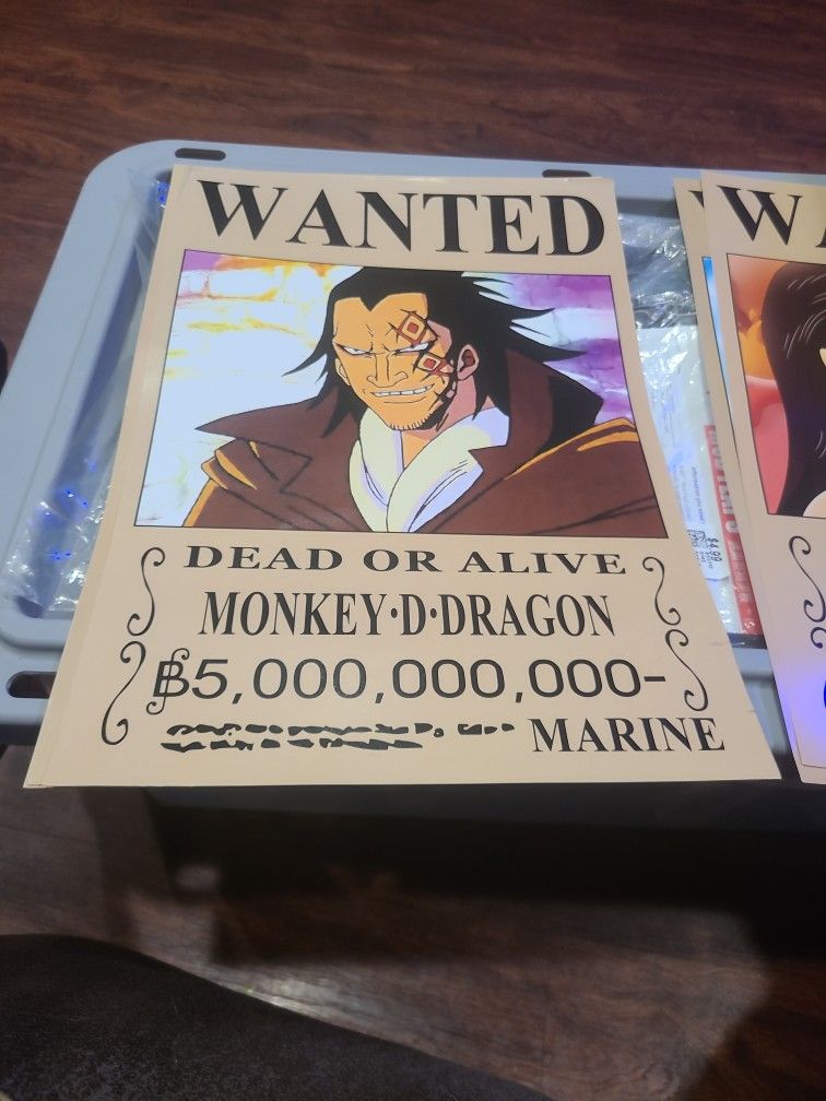 Monkey D Dragon Bounty One Piece Wanted Poster
by Anime One Piec